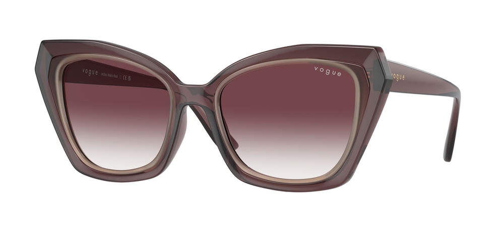 Óculos de Sol VO5505SL-298136-55 Vogue Borboleta Marrom Injetado