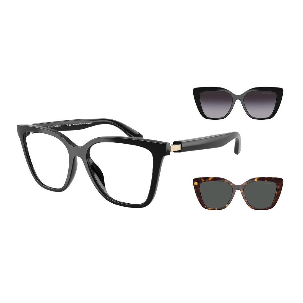 Óculos de Sol EA4254U-50171W-54 Emporio Armani Gatinho Preto Injetado