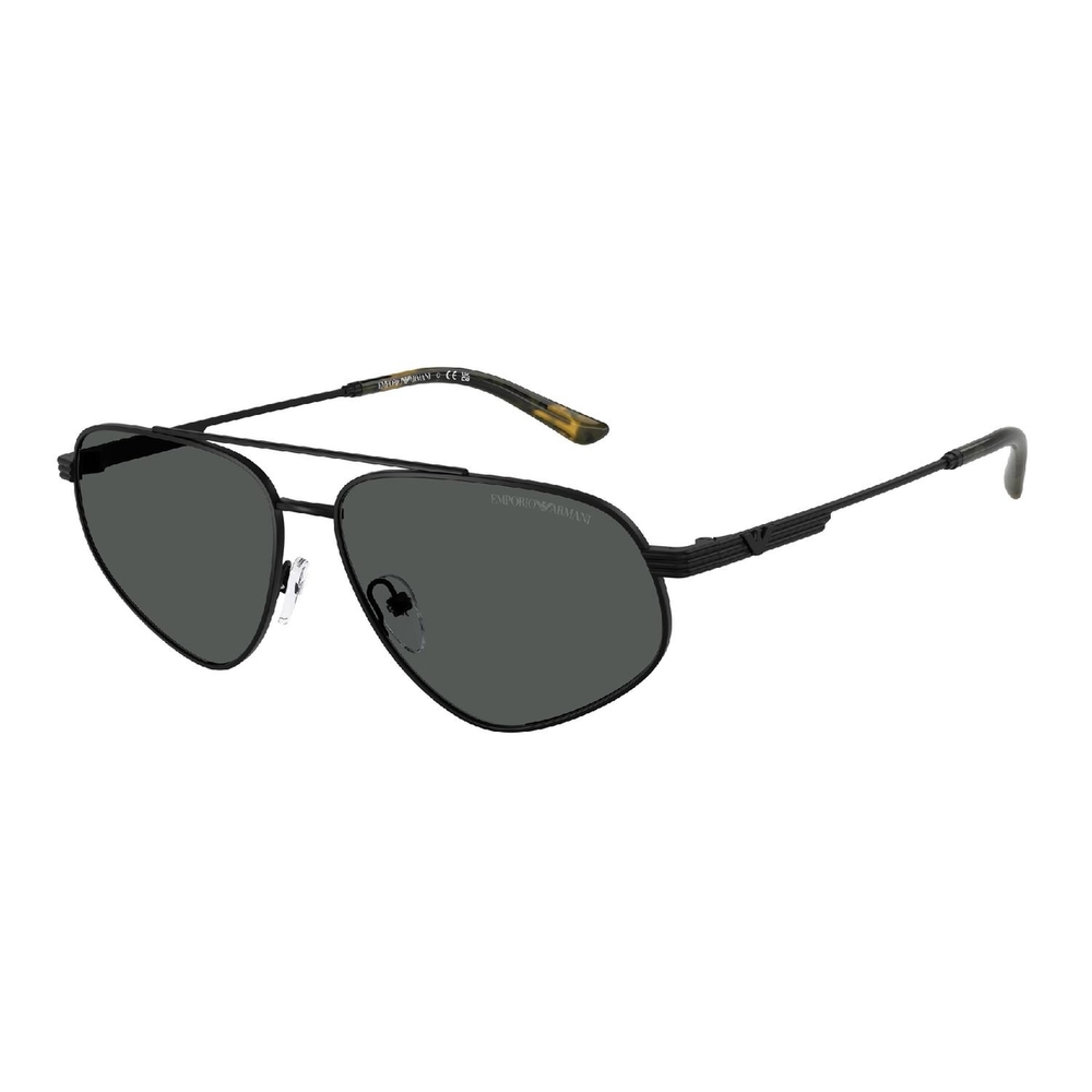 Óculos de Sol EA2156-300187-59 Emporio Armani Piloto Preto Metal