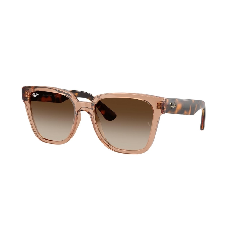 Óculos de Sol RB4437L-656513-55 Ray Ban Quadrado Marrom Injetado