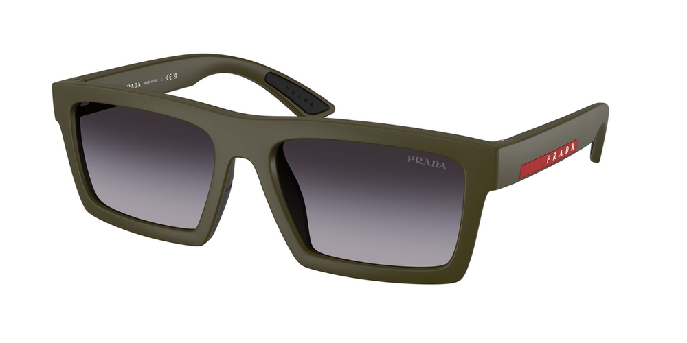 Óculos de Sol PSA07S-18K60A-58 Prada Linea Rossa Retangular Cinza Injetado