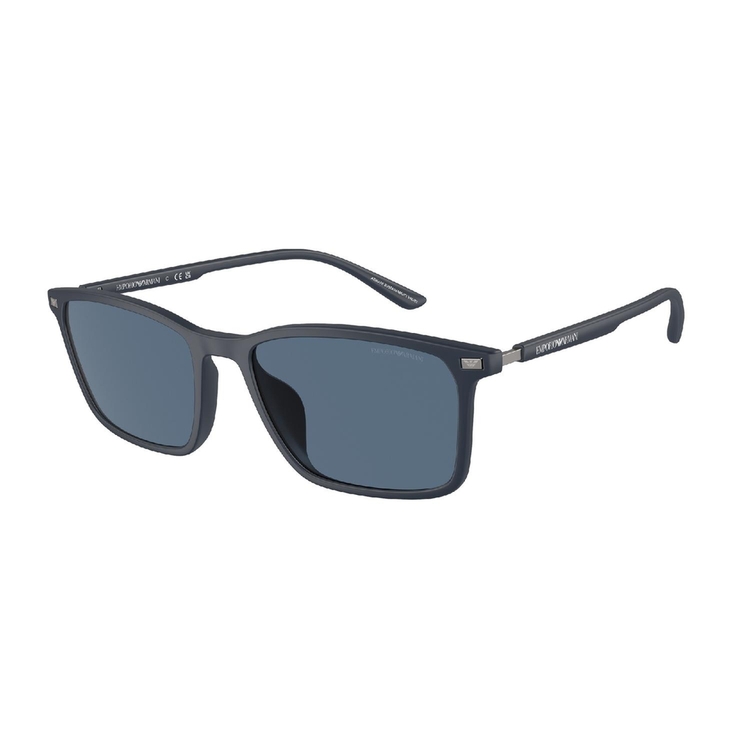 Óculos de Sol EA4223U-508880-56 Emporio Armani Retangular Azul Injetado