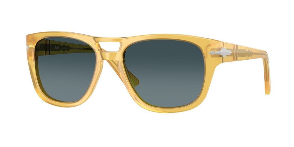 Óculos de Sol PO3366S-204S3-58 Persol Quadrado Amarelo Acetato