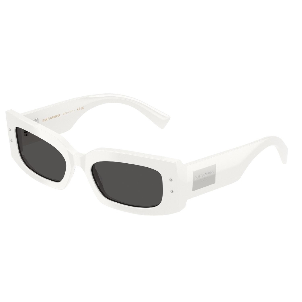 Óculos de Sol DG4479-331287-55 Dolce & Gabbana Retangular Branco Acetato
