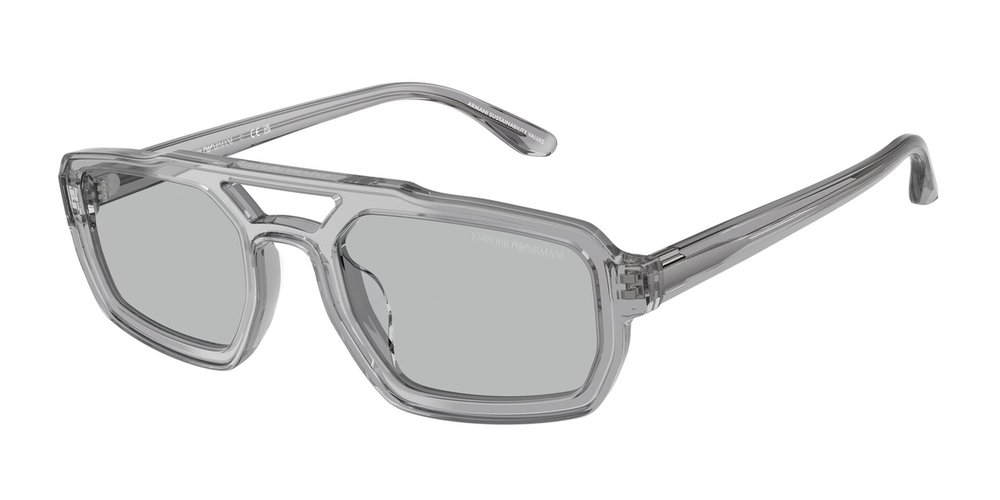 Óculos de Sol EA4240U-620287-53 Emporio Armani Irregular Cinza Acetato