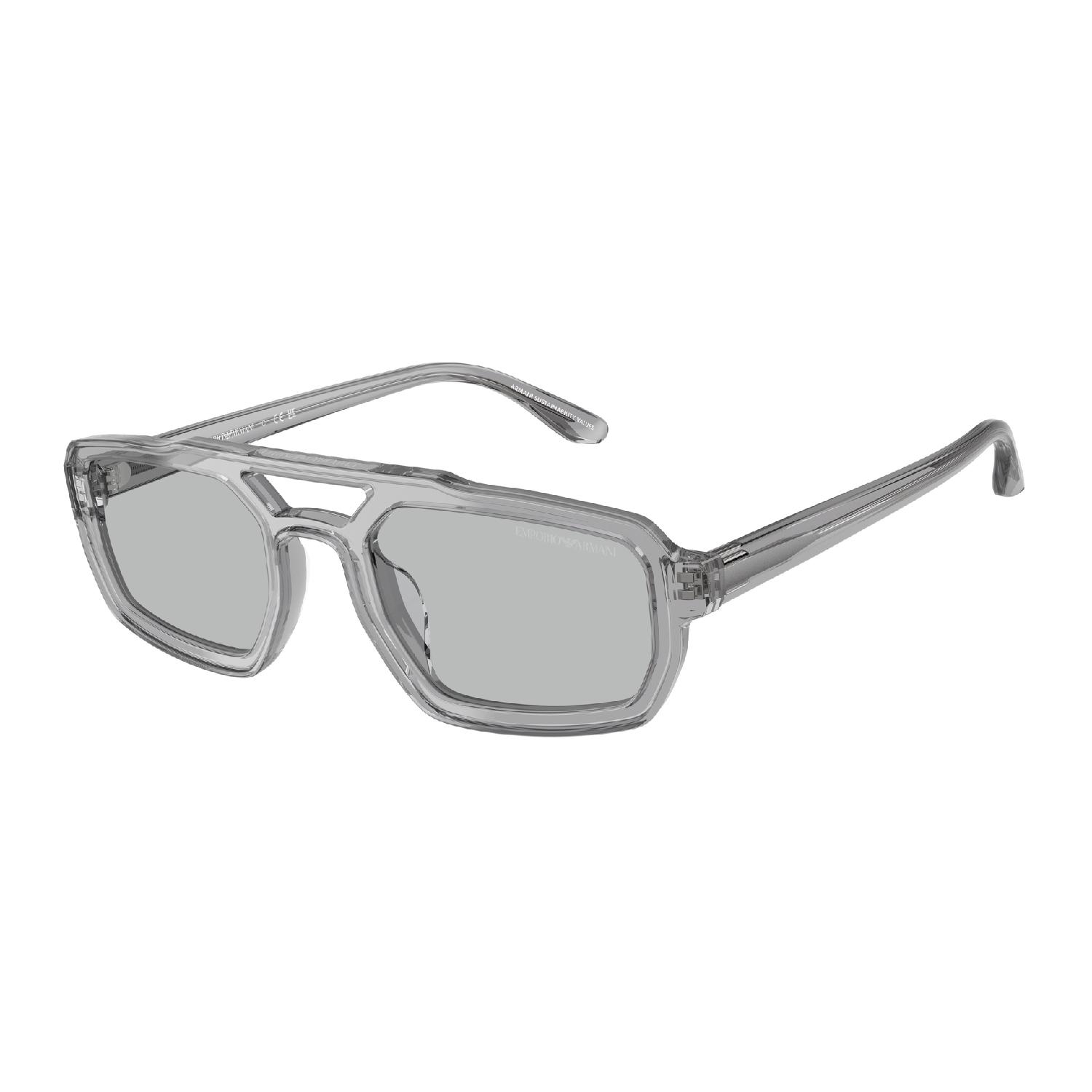 Óculos de Sol EA4240U-620287-53 Emporio Armani Irregular Cinza Acetato