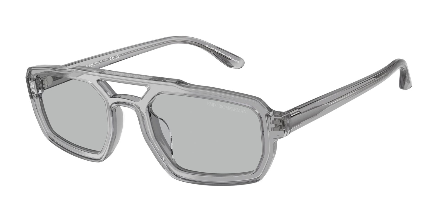 Óculos de Sol EA4240U-620287-53 Emporio Armani Irregular Cinza Acetato