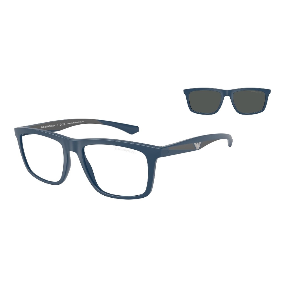 Óculos de Sol EA4235-61851W-55 Emporio Armani Quadrado Azul Injetado