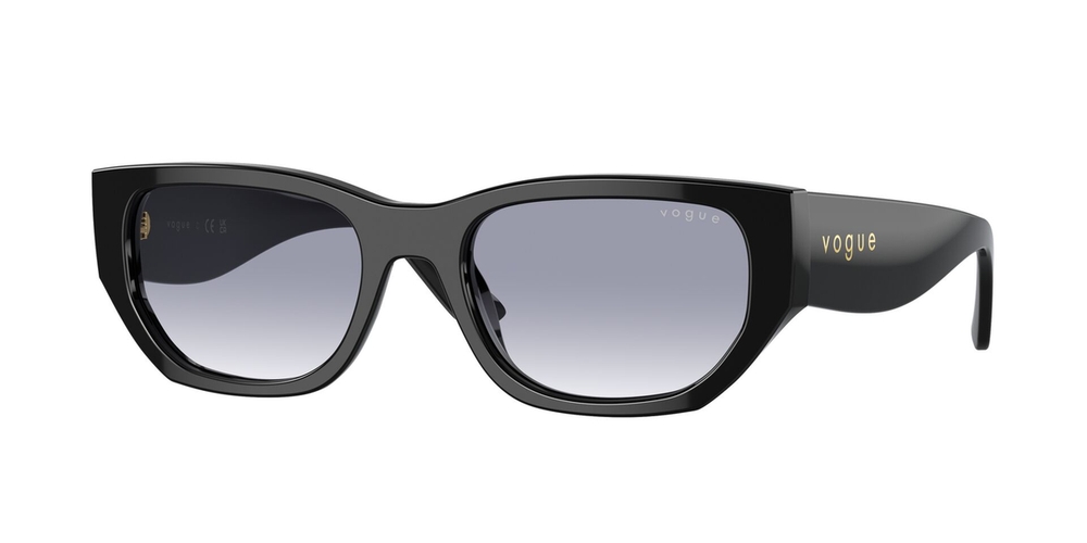 Óculos de Sol VO5586S-W4487-53 Vogue Retangular Preto Acetato