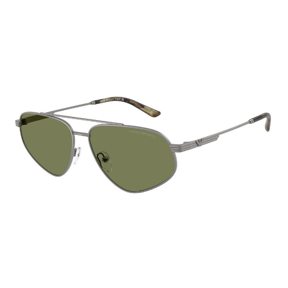 Óculos de Sol EA2156-30032A-59 Emporio Armani Piloto Cinza Metal