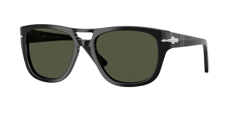 Óculos de Sol PO3366S-9531-58 Persol Quadrado Preto Acetato
