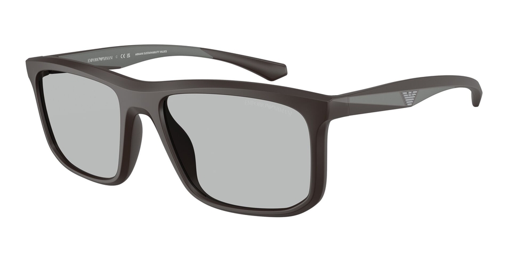 Óculos de Sol EA4234U-618687-57 Emporio Armani Quadrado Marrom Injetado