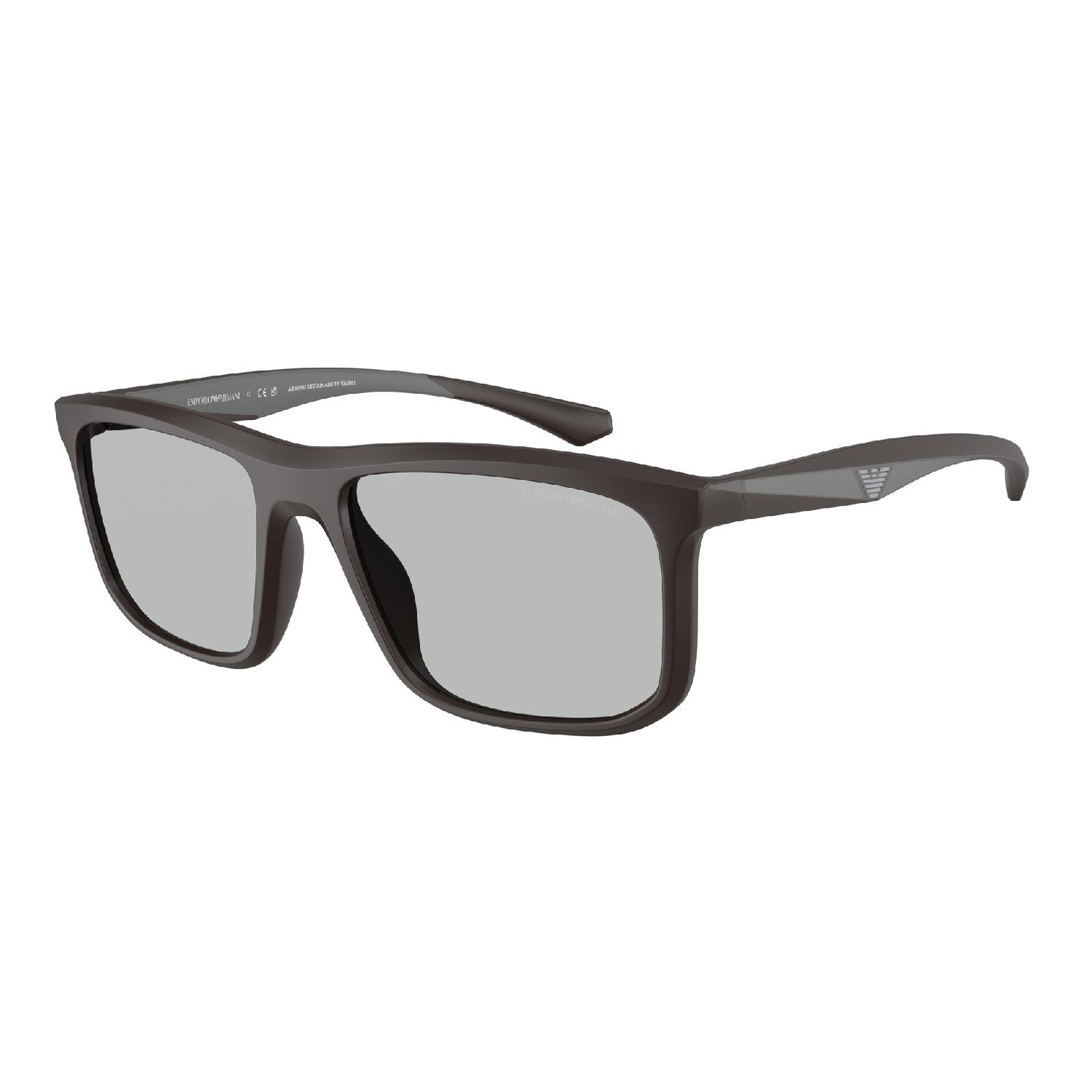 Óculos de Sol EA4234U-618687-57 Emporio Armani Quadrado Marrom Injetado