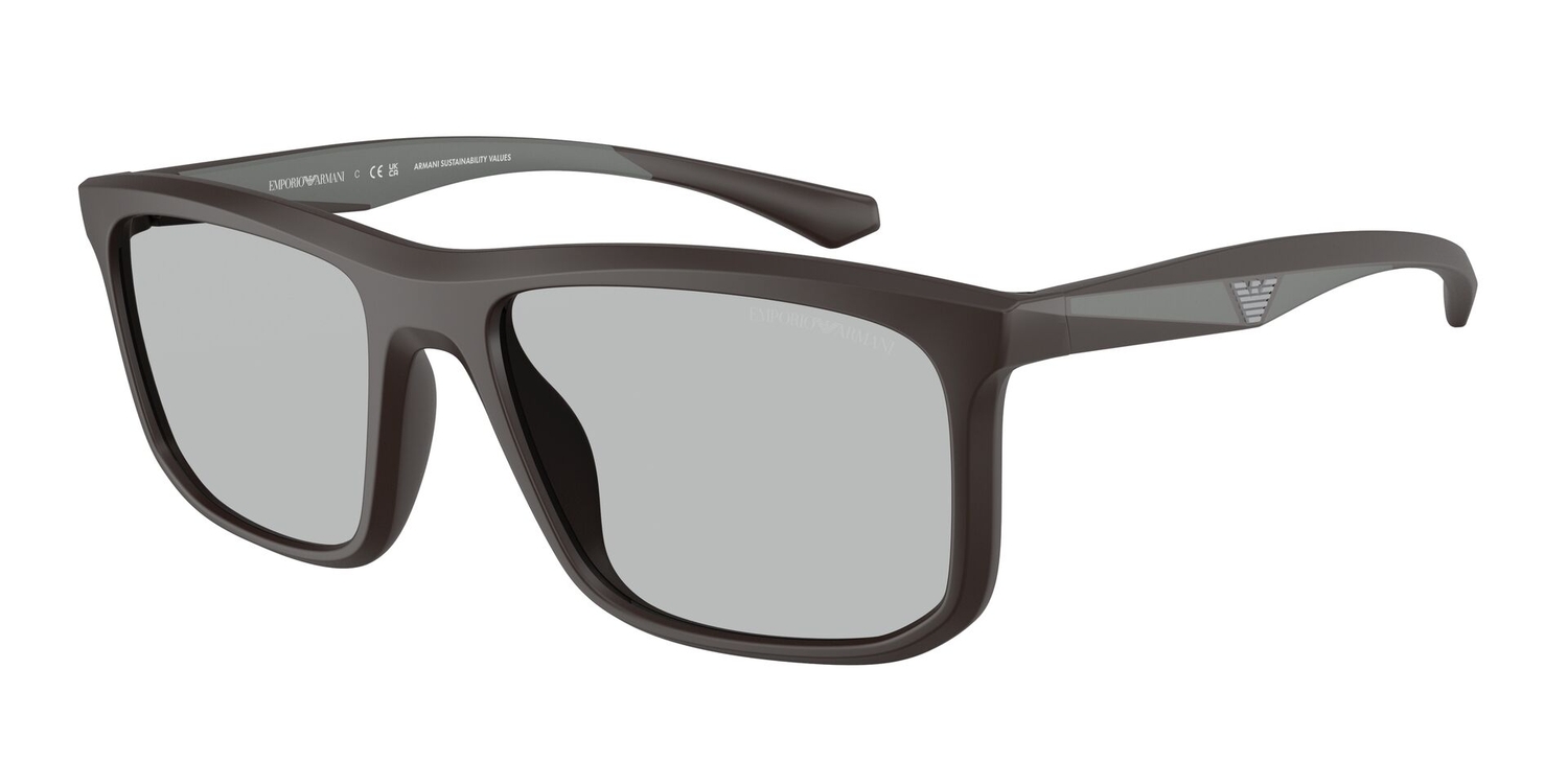 Óculos de Sol EA4234U-618687-57 Emporio Armani Quadrado Marrom Injetado