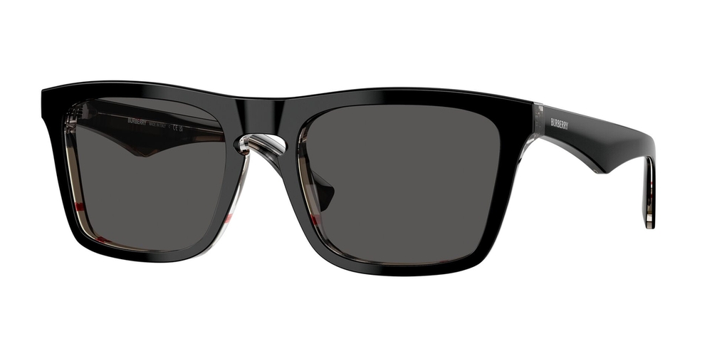 Óculos de Sol BE4434-412187-57 Burberry Quadrado Preto Acetato