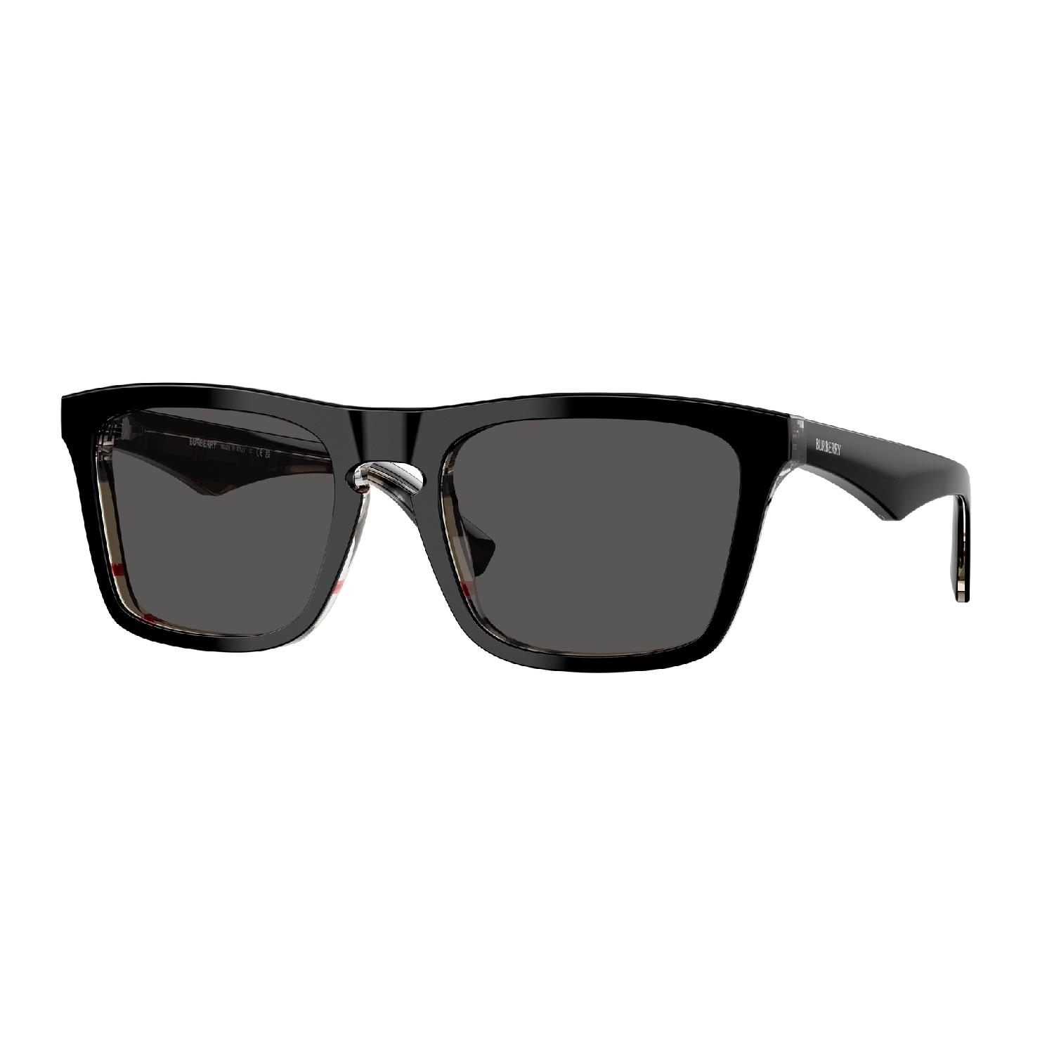 Óculos de Sol BE4434-412187-57 Burberry Quadrado Preto Acetato