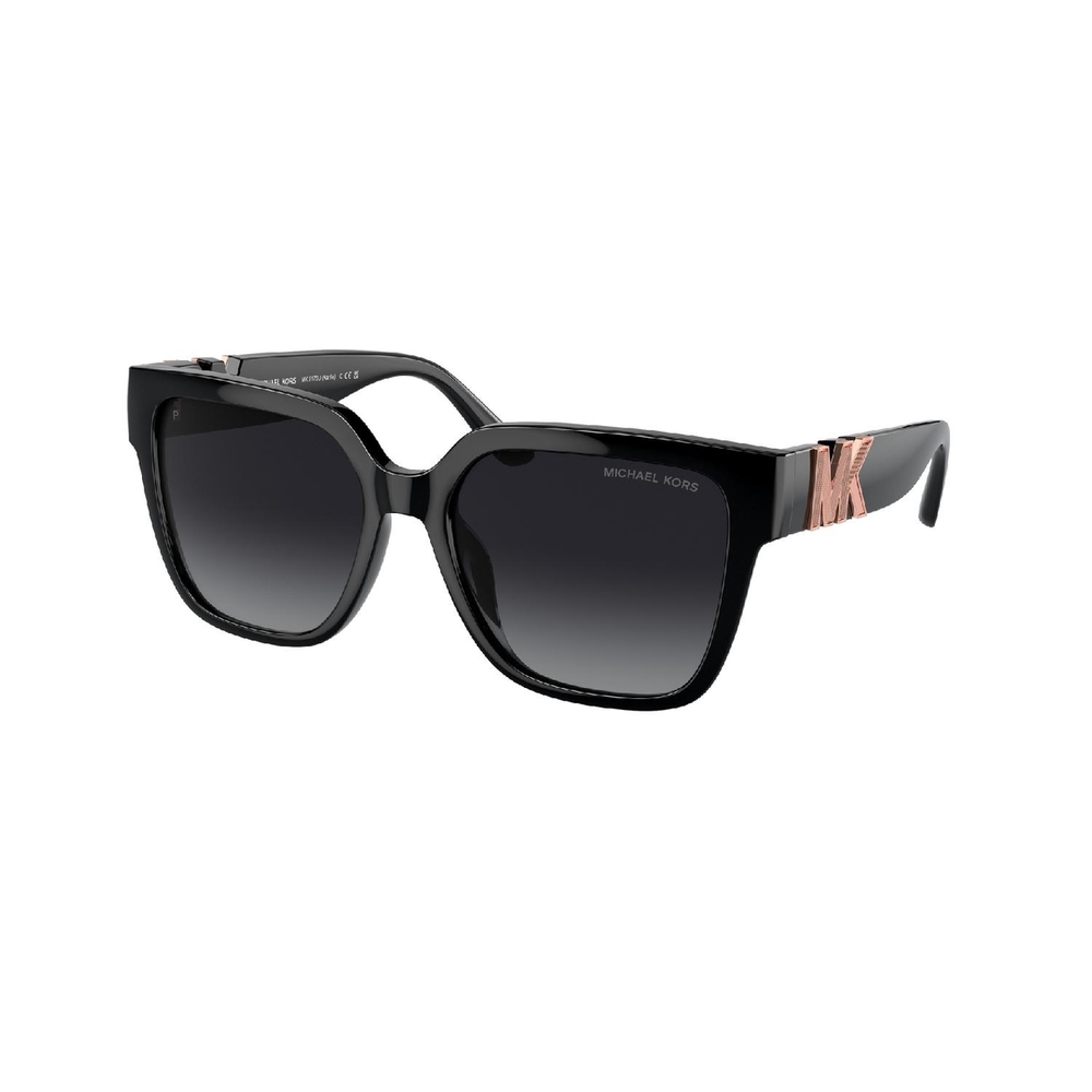 Óculos de Sol MK2170U-3005T3-54 Michael Kors Quadrado Preto Injetado