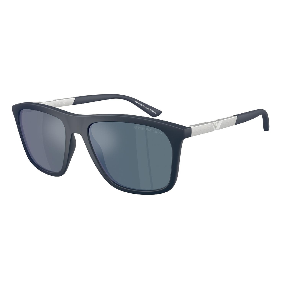 Óculos de Sol EA4237-618925-57 Emporio Armani Quadrado Azul Injetado