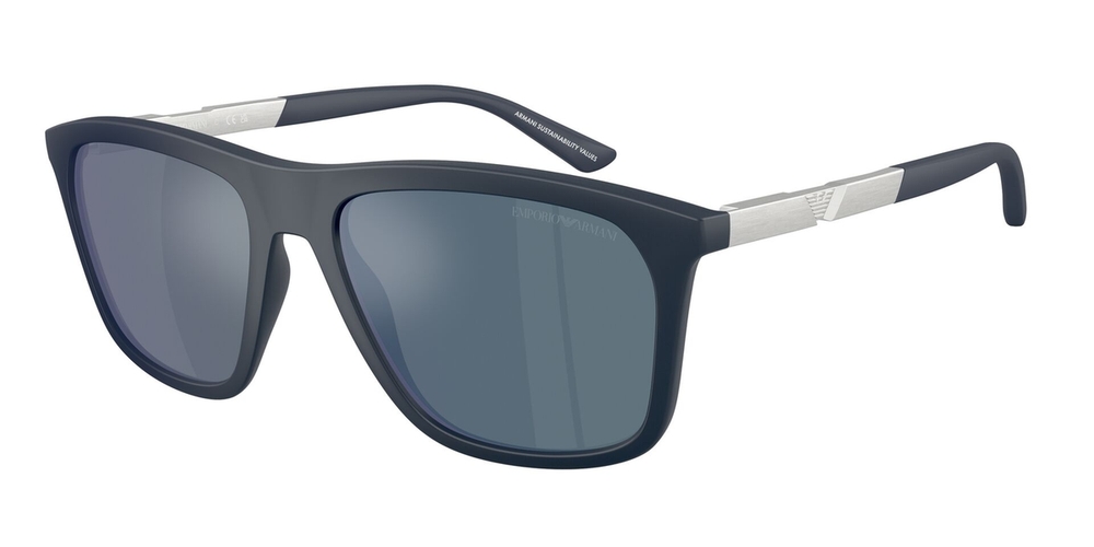Óculos de Sol EA4237-618925-57 Emporio Armani Quadrado Azul Injetado