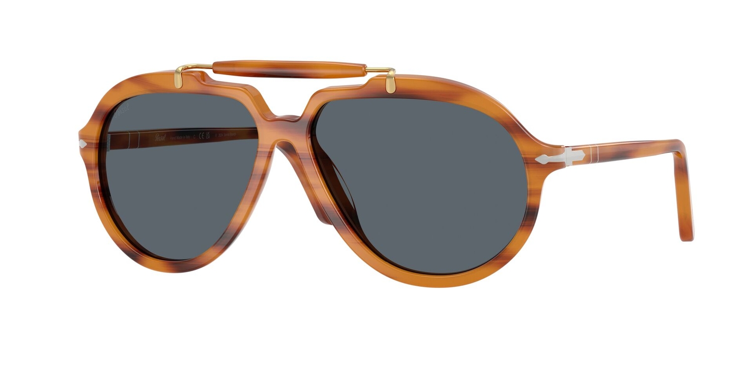 Óculos de Sol PO0202S-960R5-57 Persol Quadrado Tartaruga Acetato