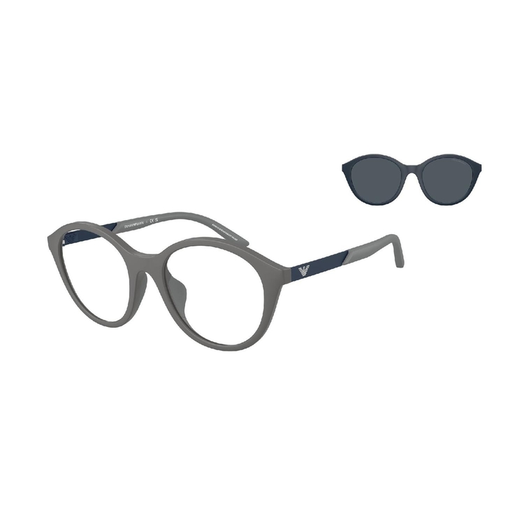 Óculos de Sol EK4005U-62771W-48 Emporio Armani Kids Redondo Cinza Injetado