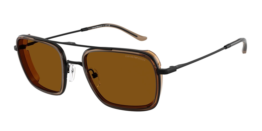 Óculos de Sol EA2162-300163-54 Emporio Armani Quadrado Preto Metal