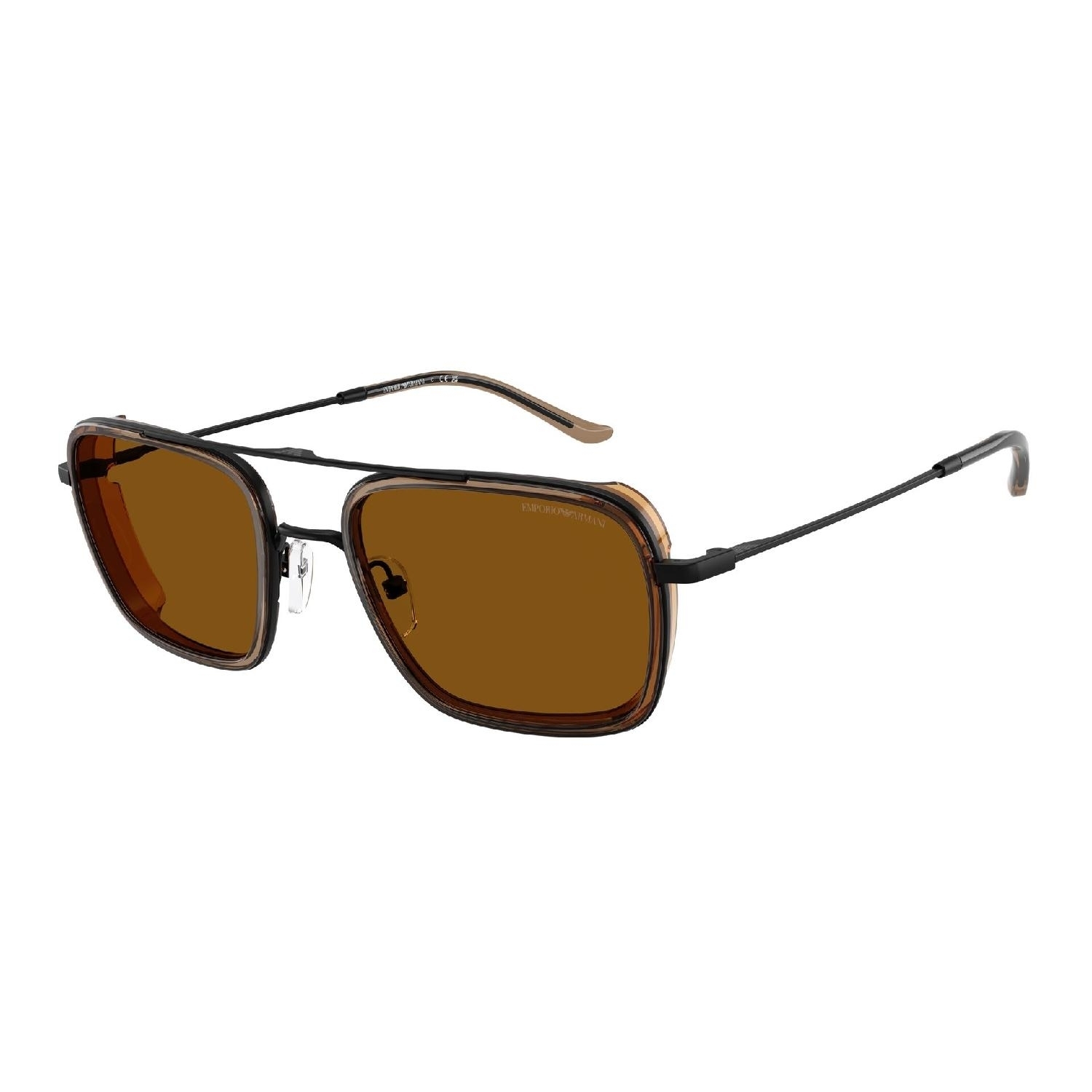 Óculos de Sol EA2162-300163-54 Emporio Armani Quadrado Preto Metal