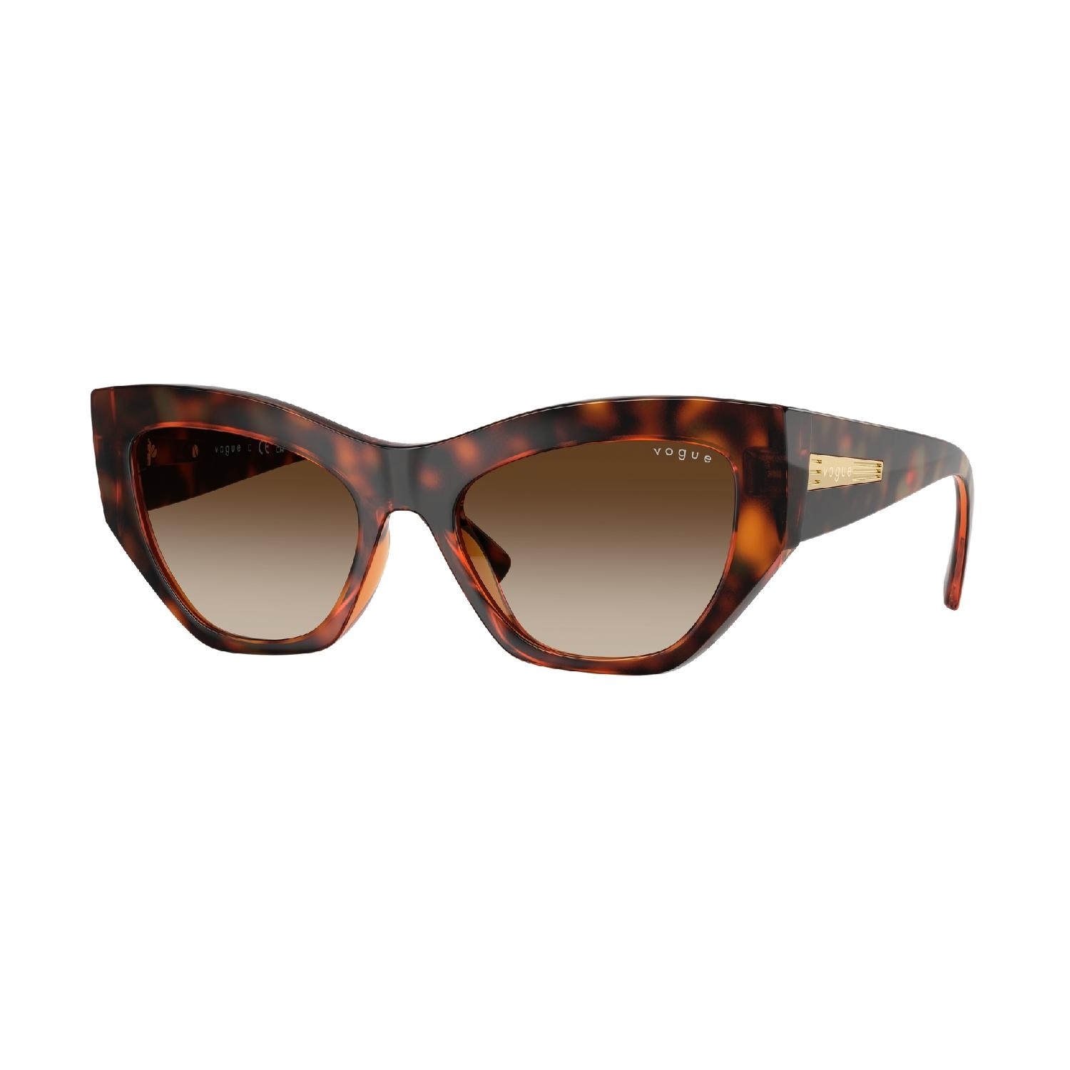 Óculos de Sol VO5607S-W65613-53 Vogue Irregular Marrom Náilon