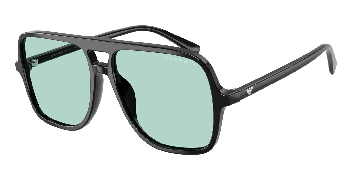 Óculos de Sol EA4252U-501765-57 Emporio Armani Piloto Preto Acetato