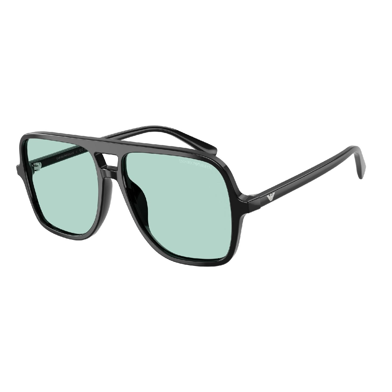 Óculos de Sol EA4252U-501765-57 Emporio Armani Piloto Preto Acetato