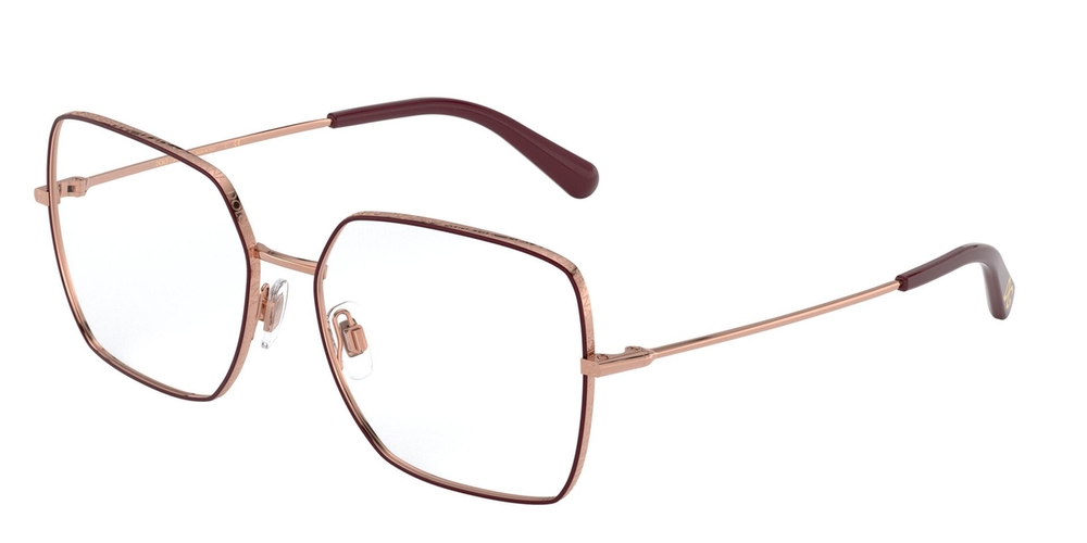 Armação de Óculos de Grau DG1323-1333-54 Dolce & Gabbana Quadrado Rosa Metal
