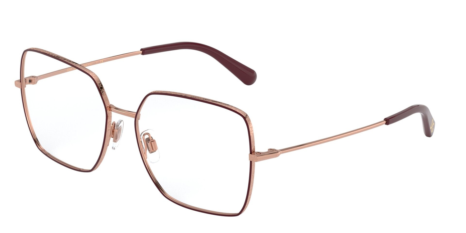 Armação de Óculos de Grau DG1323-1333-54 Dolce & Gabbana Quadrado Rosa Metal