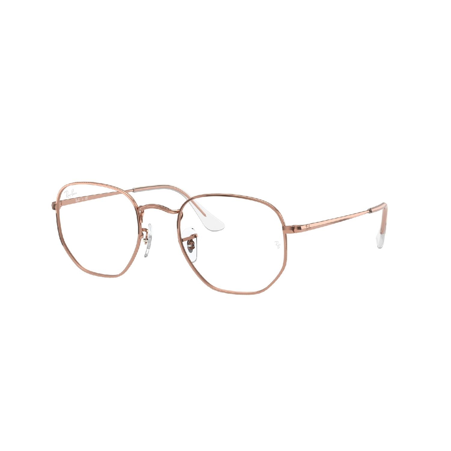 Armação de Óculos de Grau RX6448-3094-54 Ray Ban Irregular Ouro Metal