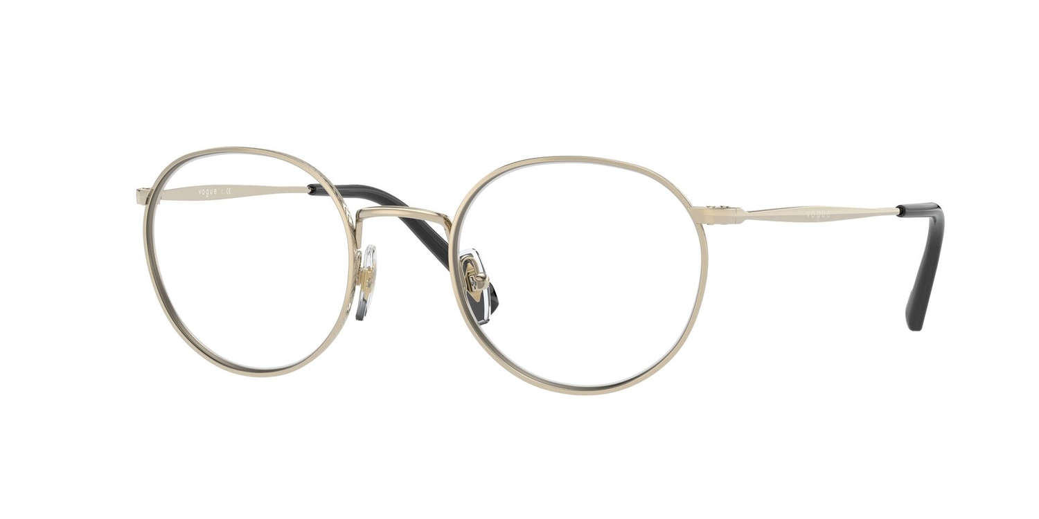 Armação de Óculos de Grau VO4183-848-51 Vogue Phantos Ouro Metal