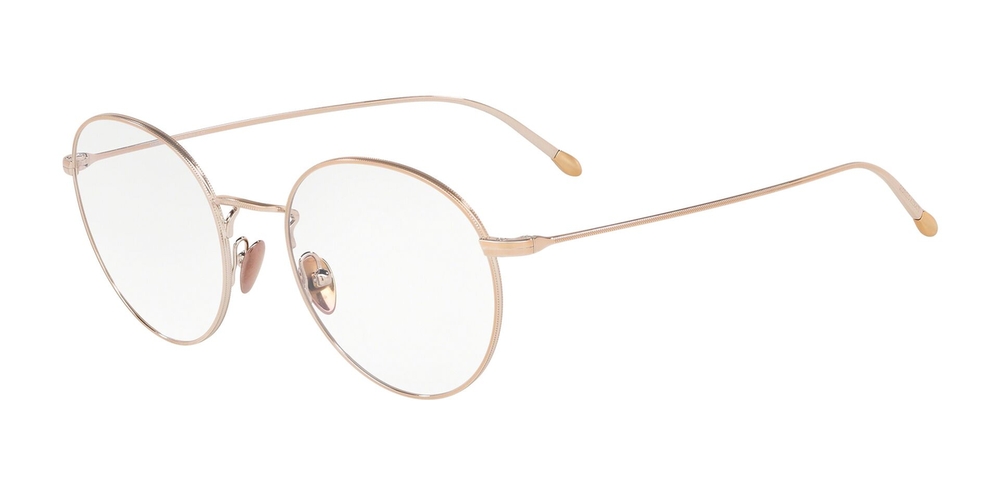 Armação de Óculos de Grau AR5095-3011-49 Giorgio Armani Redondo Marrom Metal