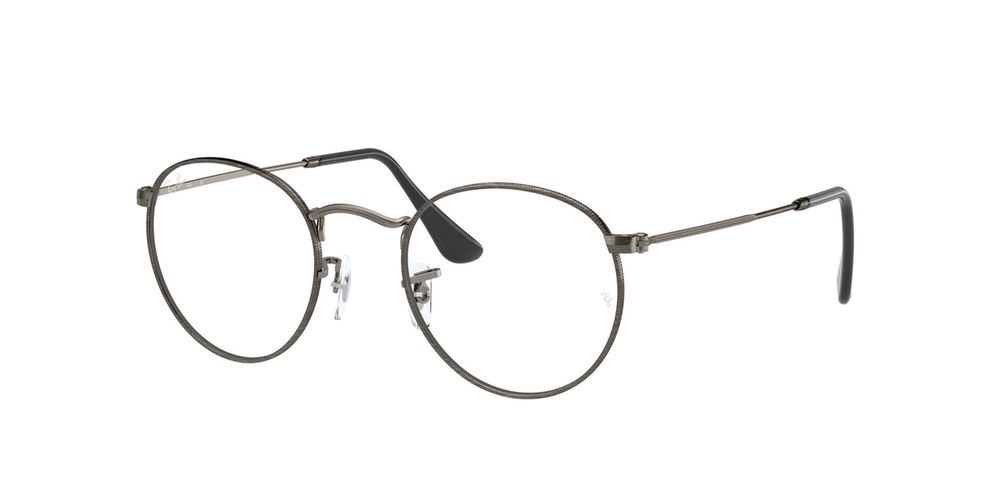 Armação de Óculos de Grau RX3447V-3118-50 Ray Ban Redondo Cinza Metal