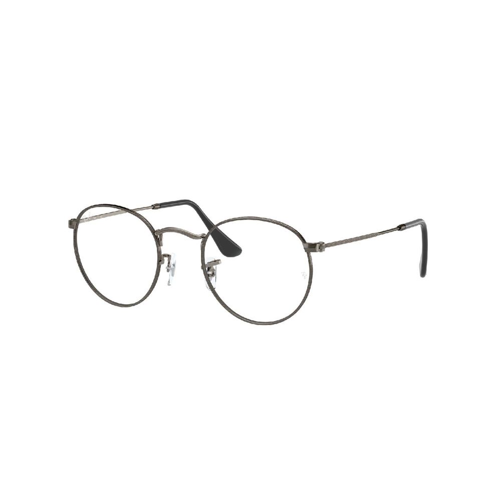 Armação de Óculos de Grau RX3447V-3118-50 Ray Ban Redondo Cinza Metal