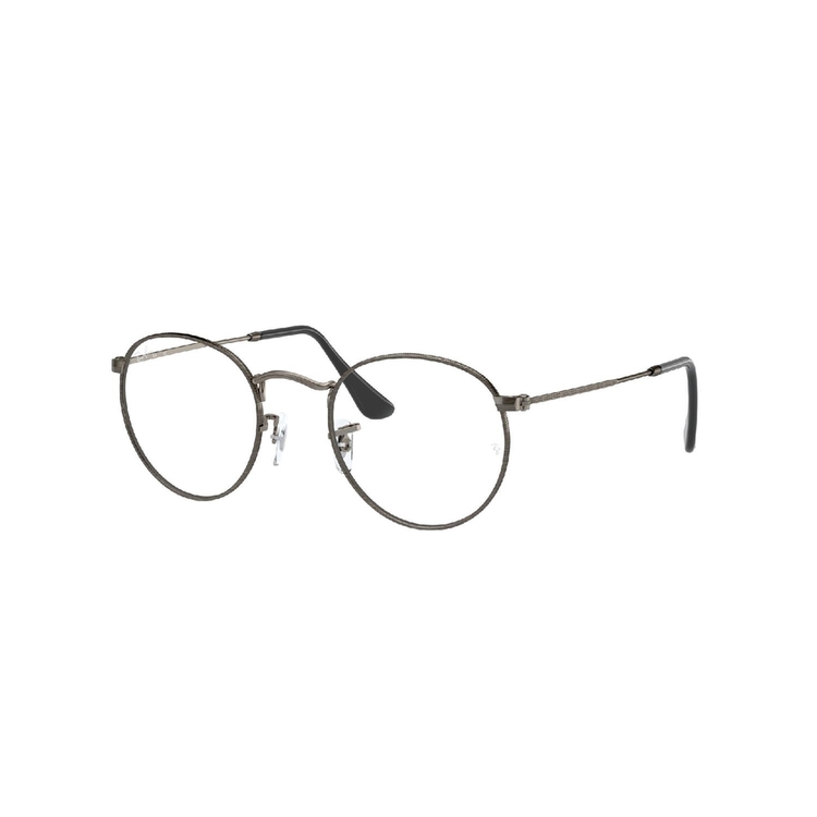 Armação de Óculos de Grau RX3447V-3118-50 Ray Ban Redondo Cinza Metal