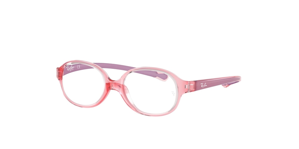 Armação de Óculos de Grau RY1587-3767-39 Ray Ban Jr Oval Vermelho Injetado