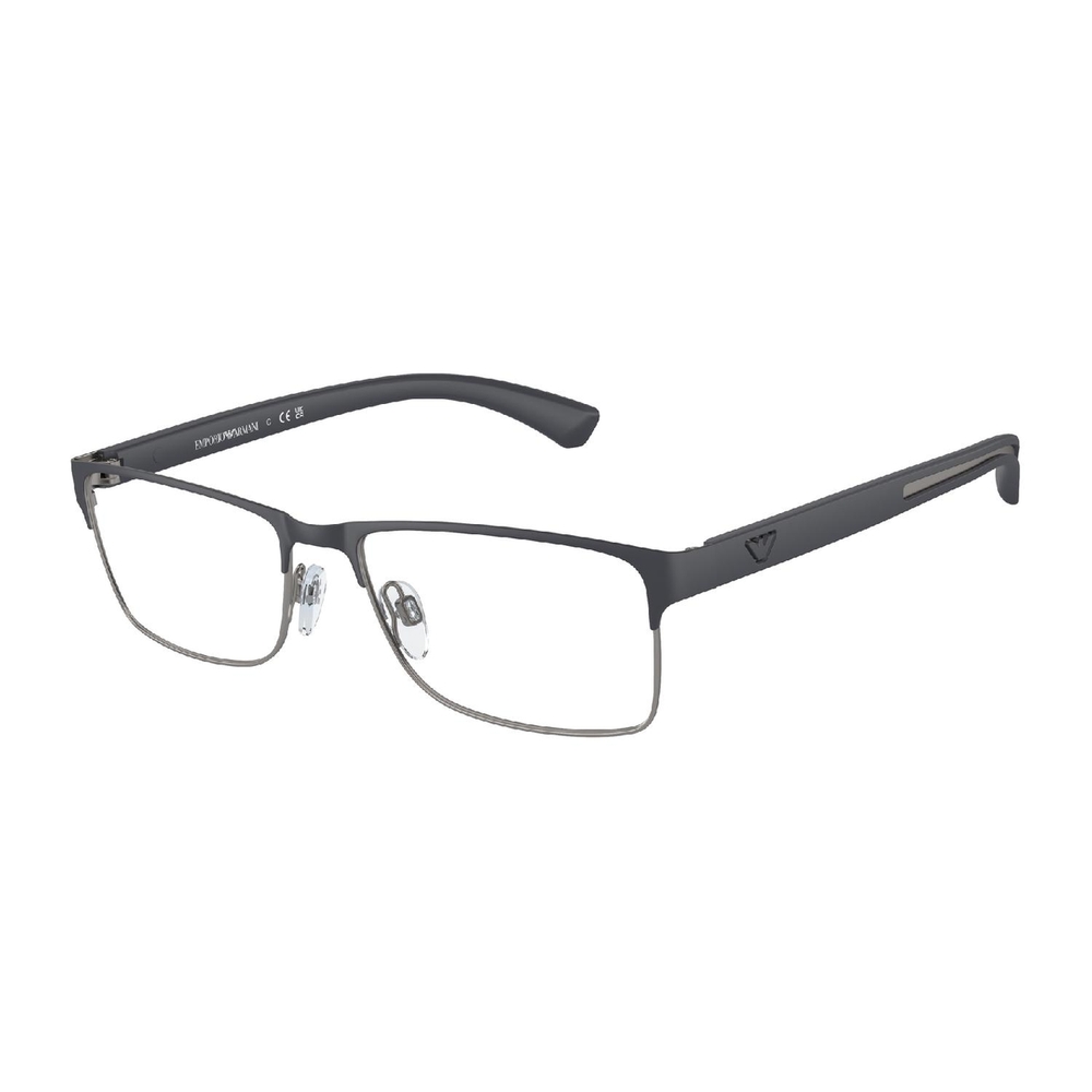 Armação de Óculos de Grau EA1052-3155-55 Emporio Armani Retangular Azul Metal