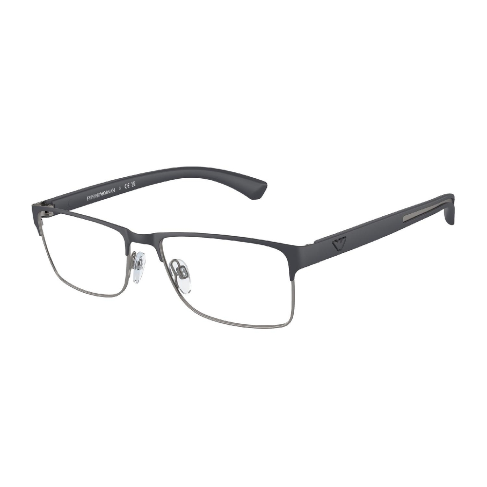 Armação de Óculos de Grau EA1052-3155-55 Emporio Armani Retangular Azul Metal