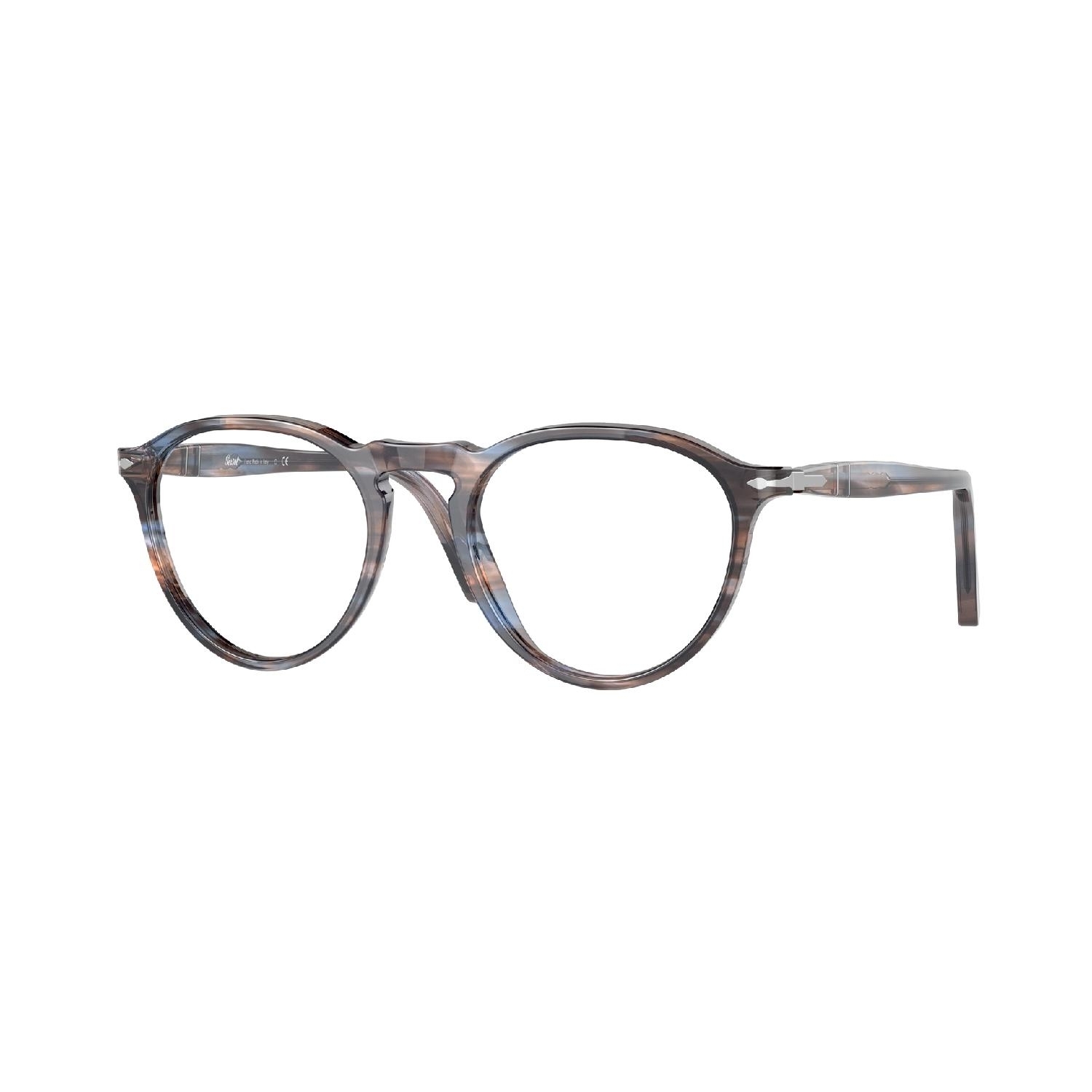 Armação de Óculos de Grau PO3286V-1155-49 Persol Phantos Azul Acetato