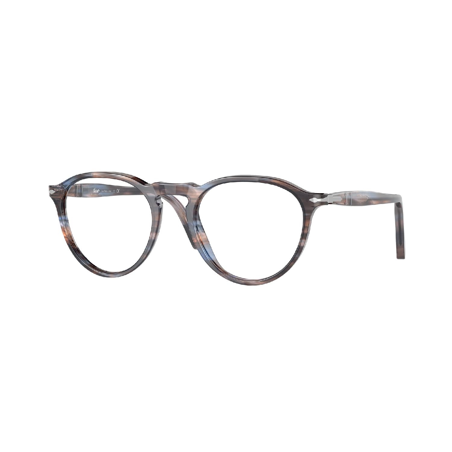 Armação de Óculos de Grau PO3286V-1155-49 Persol Phantos Azul Acetato