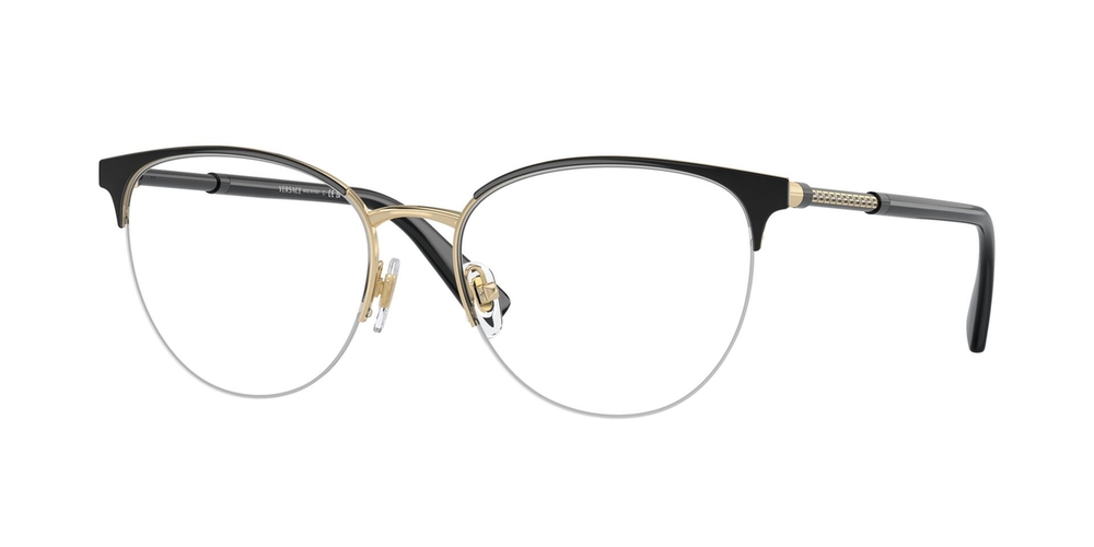 Armação de Óculos de Grau VE1247-1252-52 Versace Phantos Preto Metal