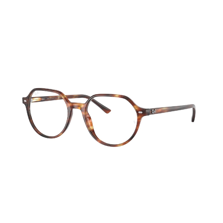 Armação de Óculos de Grau RX5395-2144-51 Ray Ban Redondo Marrom Acetato