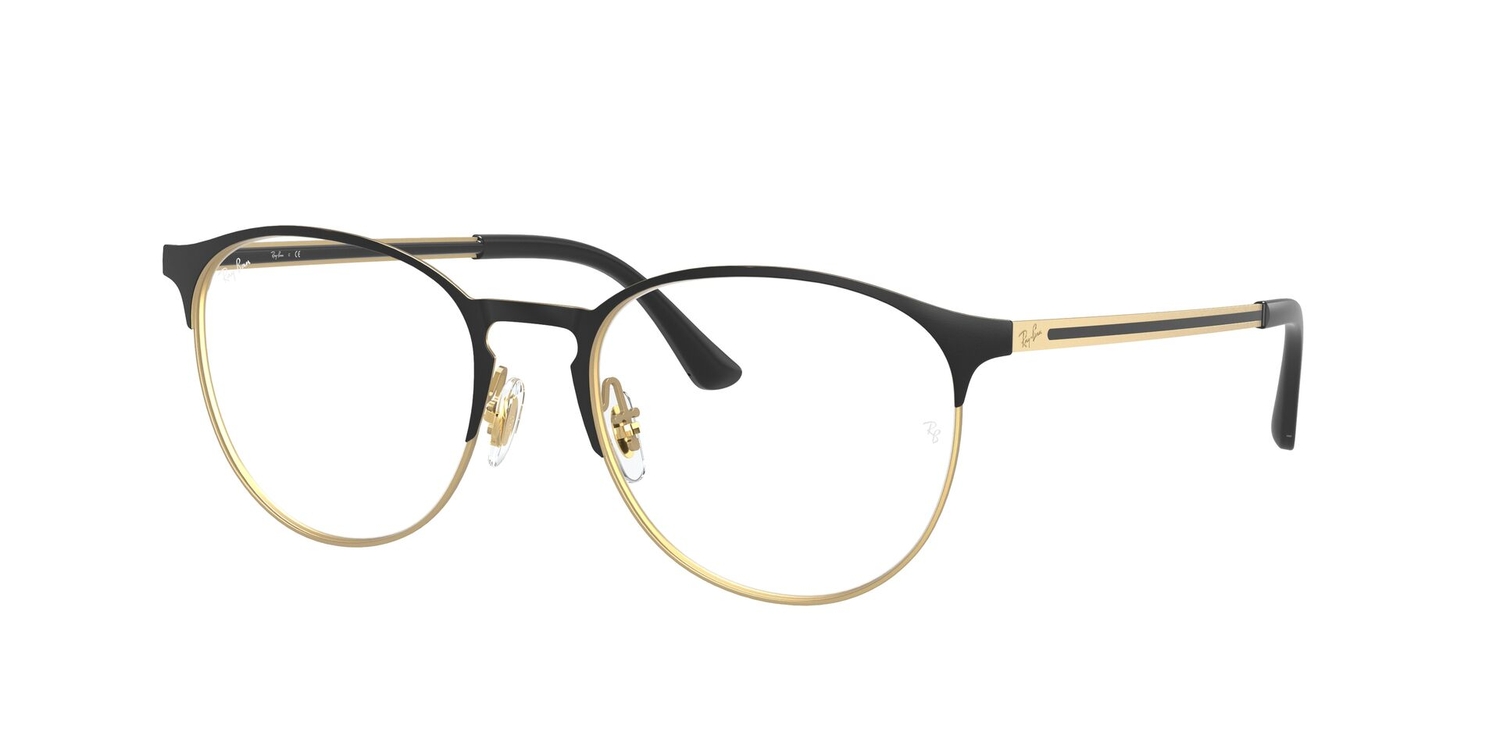 Armação de Óculos de Grau RX6375-3051-53 Ray Ban Phantos Preto Metal
