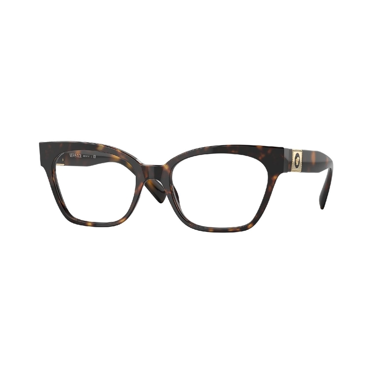 Armação de Óculos de Grau VE3294-108-53 Versace Gatinho Tartaruga Acetato