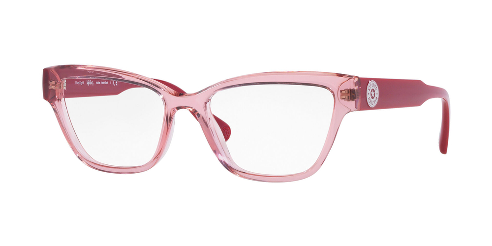 Armação de Óculos de Grau KP3160-K641-53 Kipling Retangular Rosa Injetado