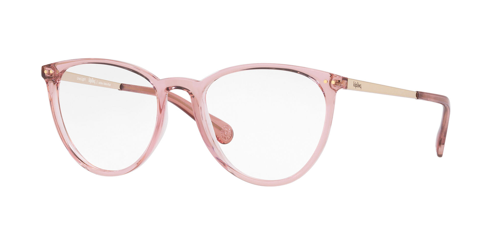 Armação de Óculos de Grau KP3142-K124-52 Kipling Redondo Rosa Injetado