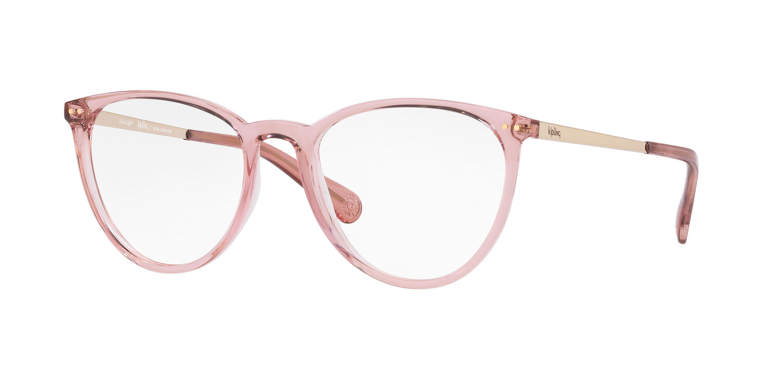 Armação de Óculos de Grau KP3142-K124-52 Kipling Redondo Rosa Injetado